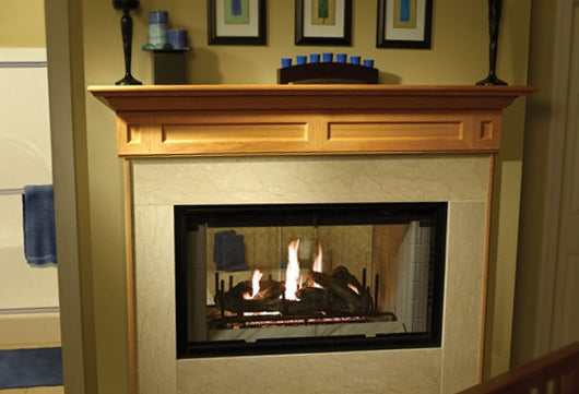 Multi-sided Wood Fireplace