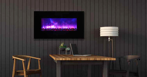 34" Flush Mount Electric Fireplace - Click Fire Inc.