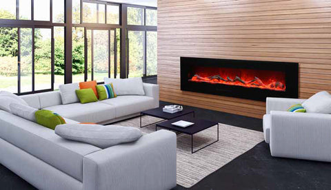 72" Flush Mount Electric Fireplace - Click Fire Inc.