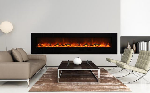 88" Flush Mount Electric Fireplace - Click Fire Inc.